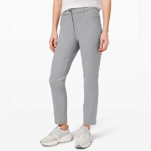 Lululemon City Sleek 5 Pocket 7/8 Pant in Rhino Grey